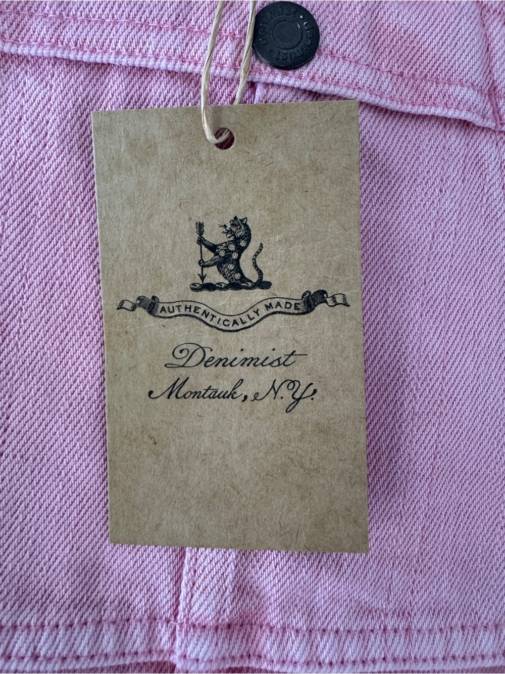 Denimist Relaxed Short Denim Overalls Size Small Orchid Pink - Picture 5 of 6